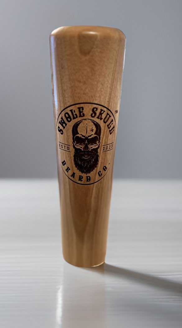 Swole Skull custom logo beer mug