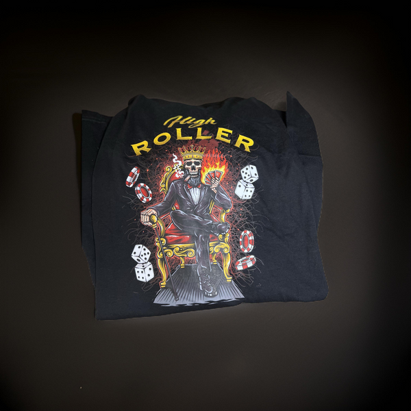 High Roller Swole Skull graphic T-shirt
