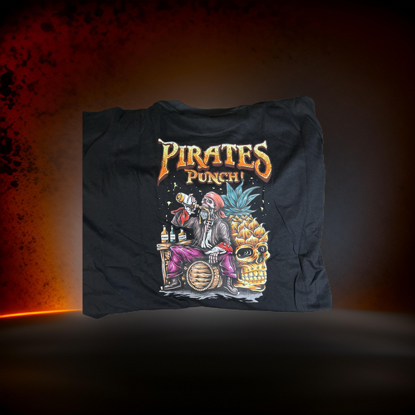 Pirate's Punch Swole Skull graphic T-shirt