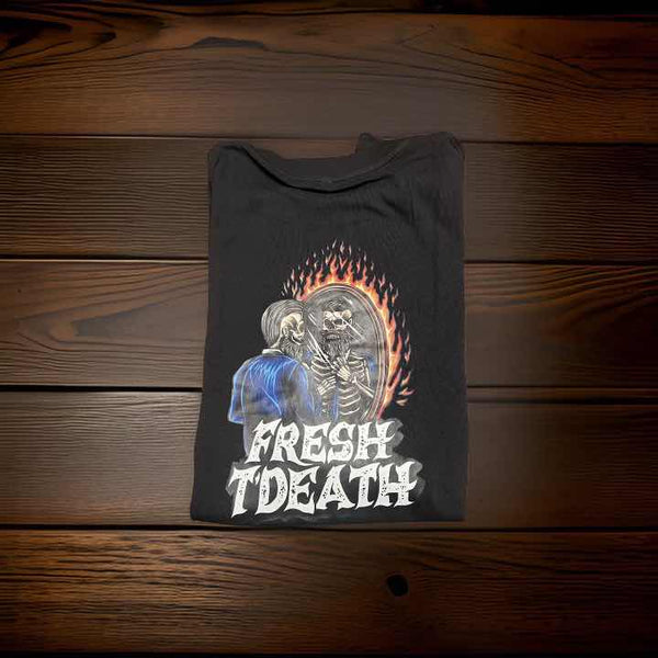 Fresh T'Death Swole Skull graphic T-shirt front