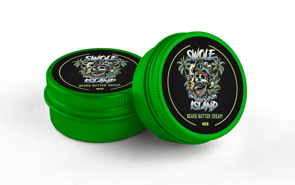 Swole Island beard butter by Swole Skull Beard Co.